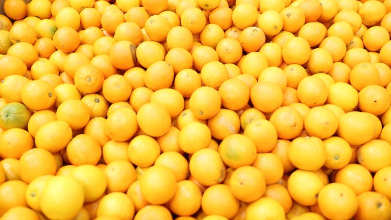 Oranges at the food bank