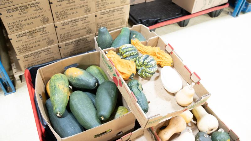 Boxes of produce