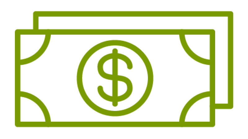 Icon of dollar bills