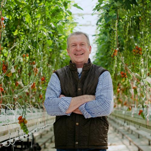 Portrait of Chuck Tryon at Bushel Boy Farms