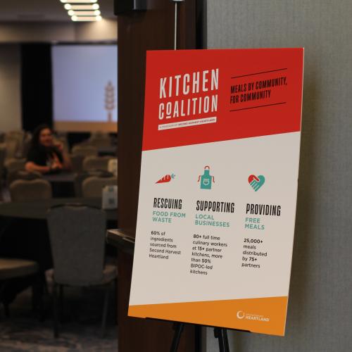 Signage from Feeding America's Feed Nourish Connect Conference