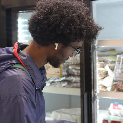 Hanad at the Campus Cupboard