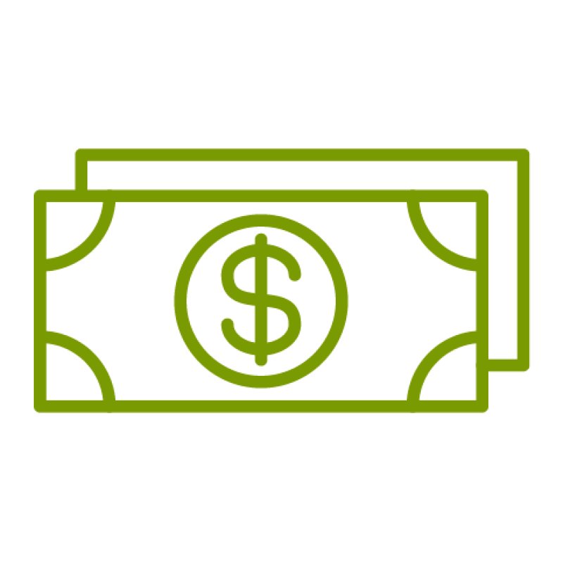 Icon of dollar bills