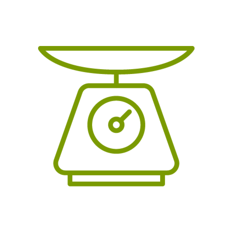 Icon of a food scale