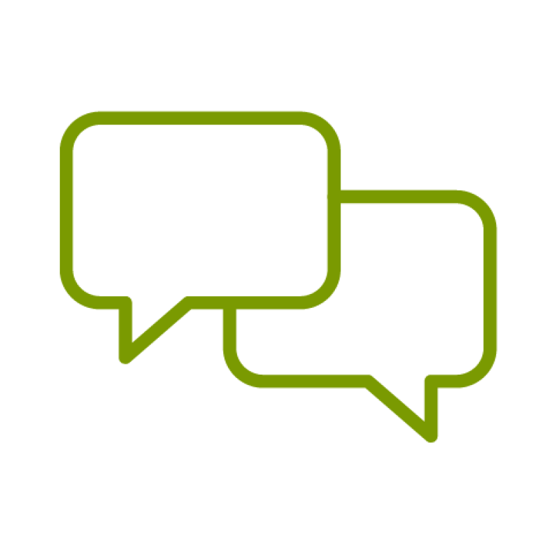 Icon of speech bubbles