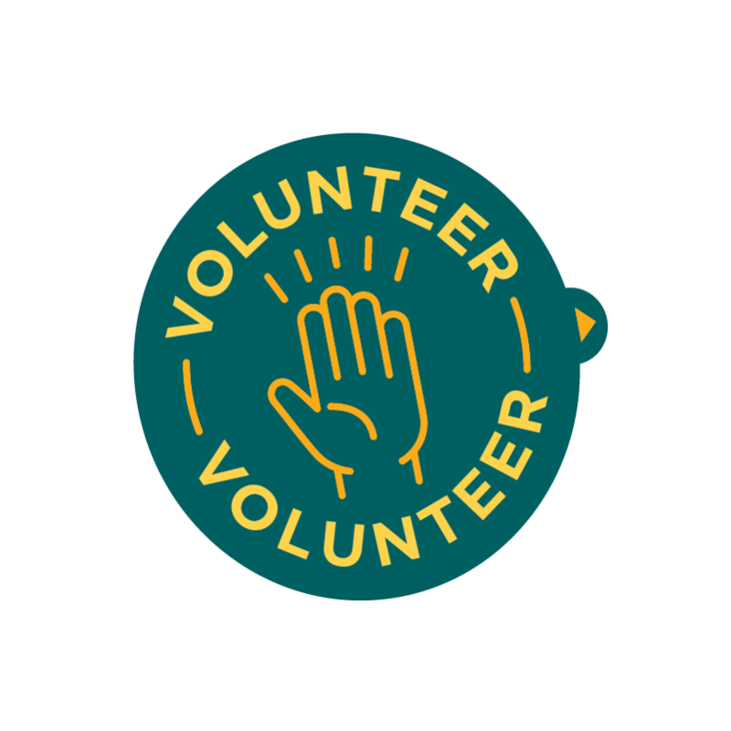 VOLUNTEER sticker icon