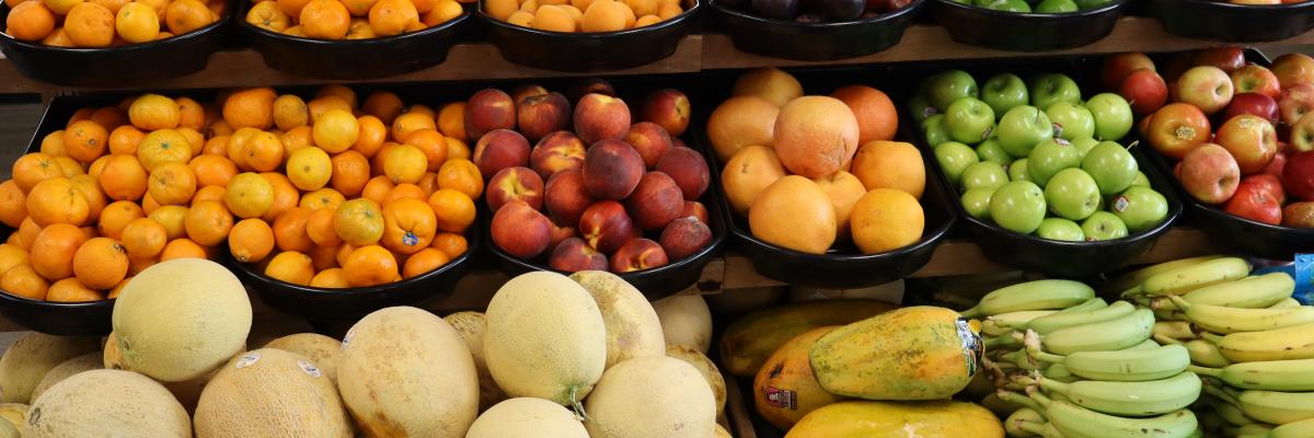 Fruit at a grocery store