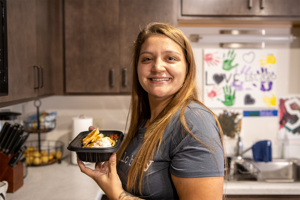 Woman in kitchen