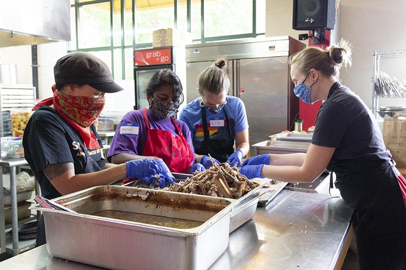 Volunteers at The Sioux Chef