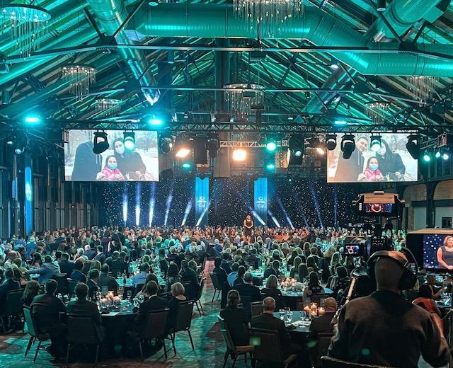 The Depot ballroom full of Dish Gala guests
