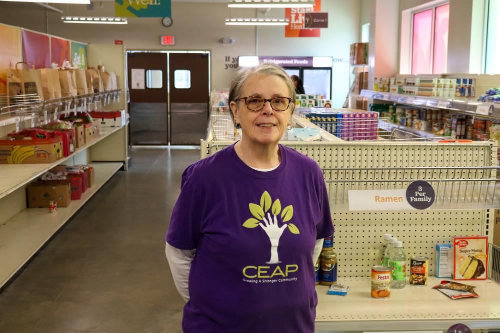 Lorri at CEAP CEAP volunteer and shopper Lorri
