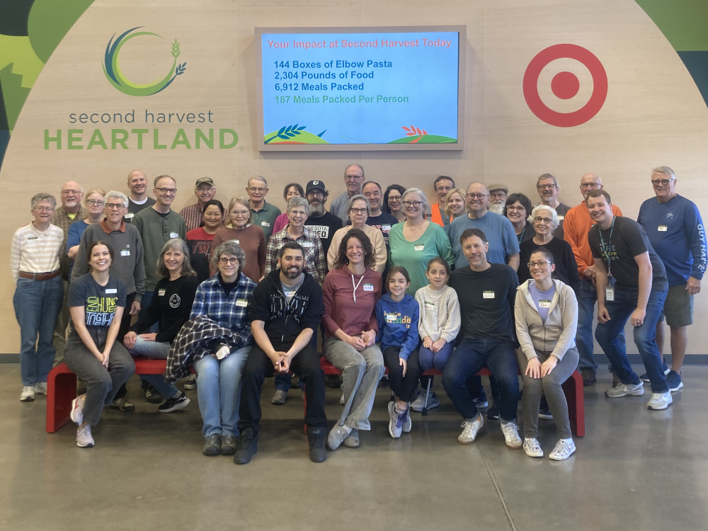 Group of people after a volunteer shift
