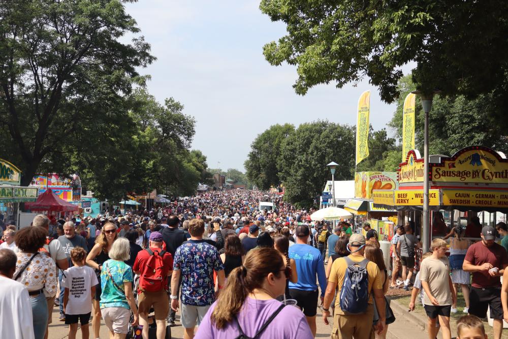 Crowds at the Minnesota State Fair