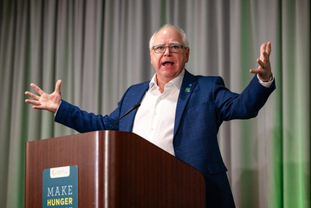 Gov Walz speaking at the 2025 Summit