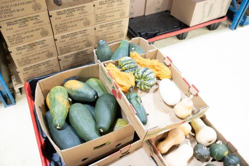 Boxes of produce