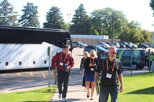 Attendees of the conference arriving at our Brooklyn Park offices