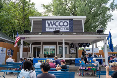 The WCCO radio booth