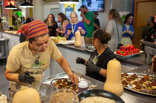 Chefs prepare indigenous meals