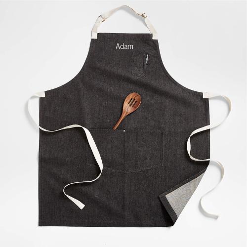 Crate & Barrel apron and wooden spoon